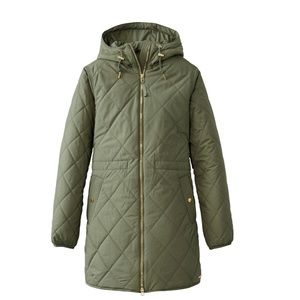 L l bean cozy quilt womans jacket size medium NEW